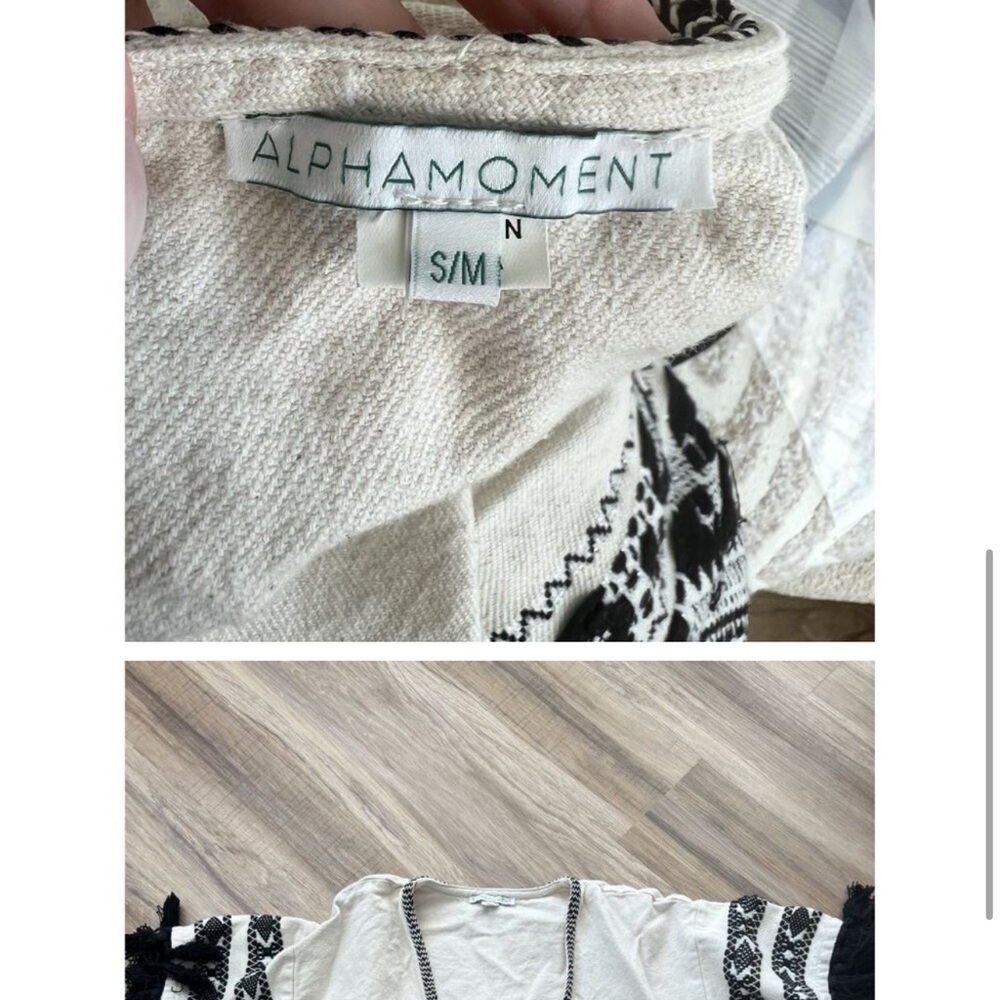 Alphamoment Weaved Tie belt Cardigan Size S/M - Picture 4 of 5